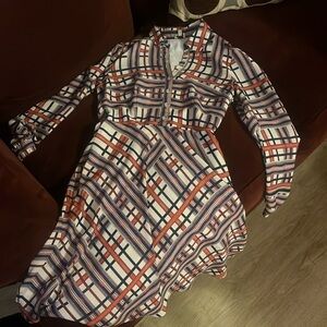 A Line Printed Dress